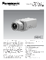 Panasonic Security Camera WV-CP160 owners manual user guide