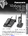 Panasonic Telephone KX-TG2382B owners manual user guide