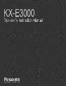 Panasonic Typewriter KX-E3000 owners manual user guide
