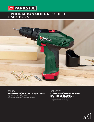 Parkside Cordless Drill PABS 10.8 A1 owners manual user guide