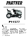 Partner Tech Lawn Mower P11577 owners manual user guide