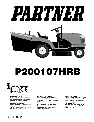 Partner Tech Lawn Mower P200107HRB owners manual user guide