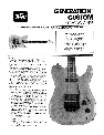 Peavey Guitar Generation Custom owners manual user guide