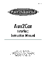 Peripheral Electronics Car Stereo System Aux2Car owners manual user guide