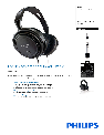 Philips Headphones SHP 2000 owners manual user guide