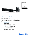 Philips Home Theater System HSB2313A/F7 owners manual user guide