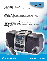 Philips Speaker System AZ240717 owners manual user guide