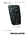 Philips Universal Remote SRP1103 owners manual user guide