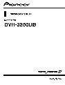 Pioneer Car Video System DVH-3250UB owners manual user guide