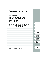Pioneer DVD Player DV-59AVI owners manual user guide