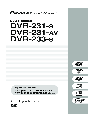 Pioneer DVD Recorder DVD-U02 owners manual user guide