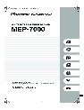 Pioneer Portable Multimedia Player MEP-7000 owners manual user guide