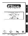 Pitco Frialator Fryer SGC owners manual user guide