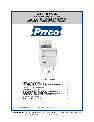 Pitco Frialator Mixer PCF18 owners manual user guide