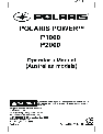 Polaris Portable Generator P1000i owners manual user guide