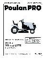 Poulan Lawn Mower 182490 owners manual user guide
