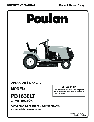 Poulan Lawn Mower 401487 owners manual user guide