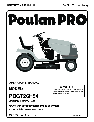Poulan Lawn Mower 436155 owners manual user guide