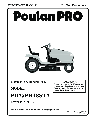 Poulan Lawn Mower PD25PH48STA owners manual user guide