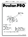 Poulan Tiller PRRT65A owners manual user guide