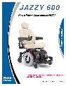 Pride Mobility Mobility Aid Jazzy 600 2S owners manual user guide