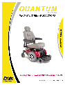 Pride Mobility Mobility Aid Quantum 1122 3SP, Quantum 1122 4MP owners manual user guide