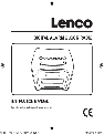 Profax Lenco Clock Radio CR3302 owners manual user guide