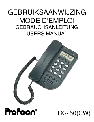 Profoon Telecommunicatie Telephone H2552 owners manual user guide