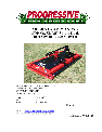 Progressive Turf Equipment Lawn Mower SDR 90 owners manual user guide