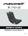 Pyramat Video Game Furniture S1000 owners manual user guide