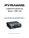 Pyramid Car Audio Power Supply PSV-40 owners manual user guide
