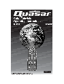 Quasar CRT Television SP2724, SP2724U owners manual user guide