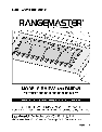 Rangemaster Ventilation Hood RMIP33 owners manual user guide