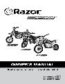 Razor Bicycle MX350 15128050 owners manual user guide
