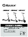 Razor Games E125 owners manual user guide