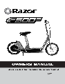 Razor Mobility Scooter E500S owners manual user guide