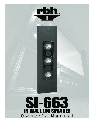 RBH Sound Speaker SI-663 owners manual user guide