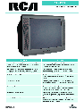 RCA CRT Television 27V530T owners manual user guide
