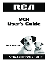 RCA VCR Vr648hf owners manual user guide