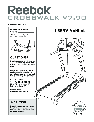 Reebok Treadmill RBTL07809.0 owners manual user guide