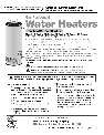 Rheem Water Heater HG Series owners manual user guide