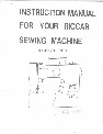 Riccar Sewing Machine R1100 owners manual user guide