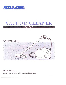 Riccar Vacuum Cleaner RC 1100 owners manual user guide