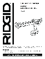 RIDGID Caulking Gun R84040 owners manual user guide