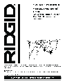 RIDGID Saw AC9940 owners manual user guide
