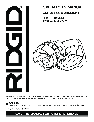 RIDGID Work Light R829 owners manual user guide