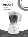Rival Blender BL-706 owners manual user guide