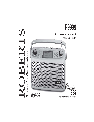 Roberts Radio Portable Radio R9999 owners manual user guide