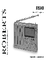 Roberts Radio Radio R9940 owners manual user guide