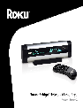 Roku Portable Multimedia Player 3050R owners manual user guide